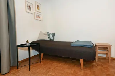 Ein Bett oder Betten in einem Zimmer der Unterkunft Ferienhof Kopf