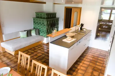 Küche/Küchenzeile in der Unterkunft B31 - Ferienwohnung in Bezau