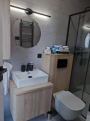 Ein Badezimmer in der Unterkunft Little Tiny Village Haus 4