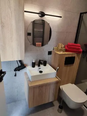 Ein Badezimmer in der Unterkunft Little Tiny Village Haus 2