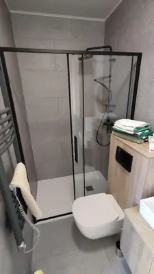 Ein Badezimmer in der Unterkunft Little Tiny Village Haus 1