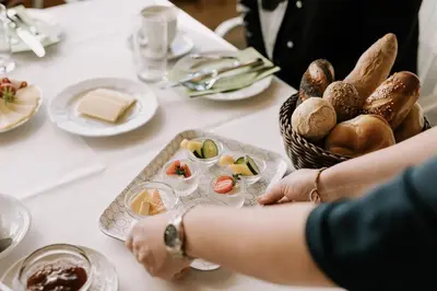 Essen in der Pension oder in der Nähe