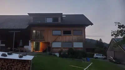 Das Gebäude in dem sich die Ferienwohnung befindet