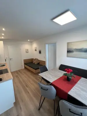 Ein Sitzbereich in der Unterkunft Rohrspitz Ferienwohnung