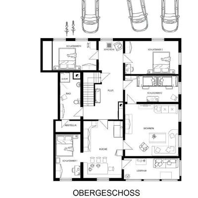Grundriss der Unterkunft Ferienhaus Bär