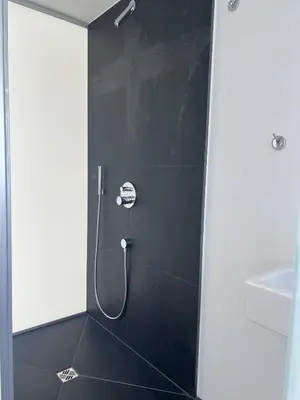 Ein Badezimmer in der Unterkunft Schickes Appartement im Zentrum