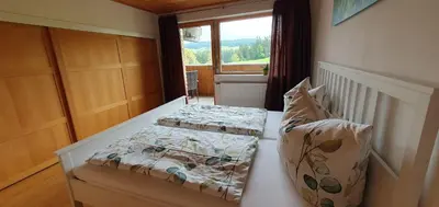 Ein Bett oder Betten in einem Zimmer der Unterkunft Apartment Himmelglück - Familie Flatz