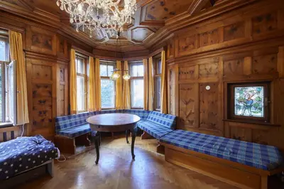 Ein Sitzbereich in der Unterkunft Villa BildungsRaum Entfaltung