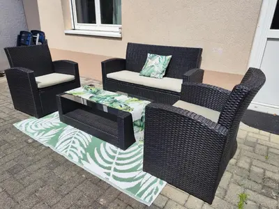 Ein Sitzbereich in der Unterkunft Wohnung in traumhafter Lage!