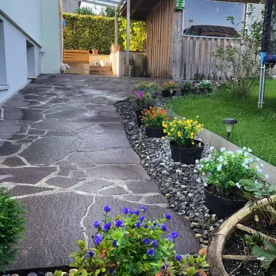 Ein Garten an der Unterkunft Ferienwohnung Marianne