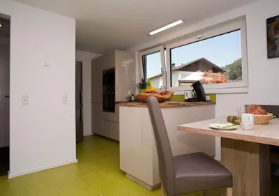 Küche/Küchenzeile in der Unterkunft Charmante Ferienwohnung in bester Lage