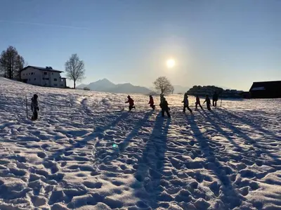 In den Bergen im Winter