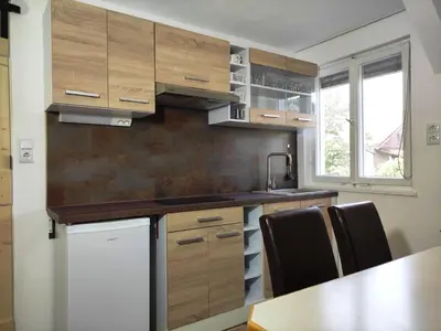 Küche/Küchenzeile in der Unterkunft Apartment Anna mit Ladestation für E-Autos