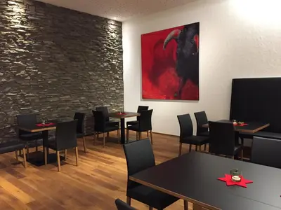 TV/Unterhaltungsangebot in der Unterkunft Hotel Café Schatz