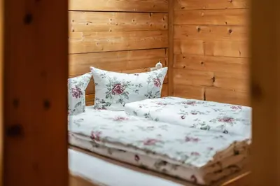 Ein Bett oder Betten in einem Zimmer der Unterkunft Bauernhof Hammerer