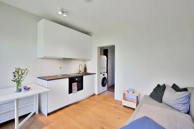 Küche/Küchenzeile in der Unterkunft Studio mit Ausblick, ihr Rückzugsort in den Bergen