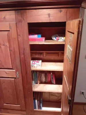 Die Bibliothek in der Ferienwohnung