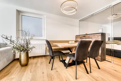 Ein Sitzbereich in der Unterkunft Appartement Matteo
