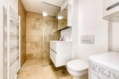 Ein Badezimmer in der Unterkunft Appartement Matteo