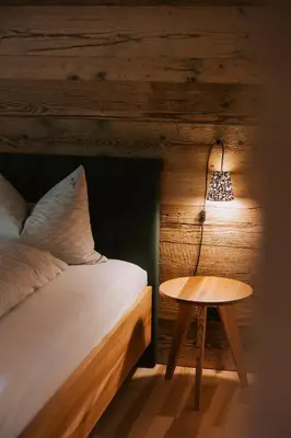 Ein Bett oder Betten in einem Zimmer der Unterkunft Gasthof Adler Schwarzenberg