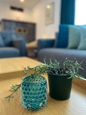 Ein Sitzbereich in der Unterkunft Apartment Irmi
