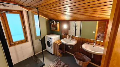 Ein Badezimmer in der Unterkunft Ferienhaus Aida