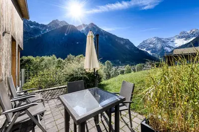 Naturlandschaft in der Nähe des Chalets