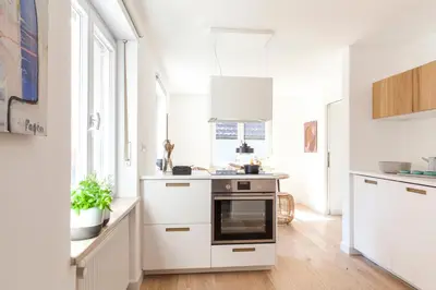 Küche/Küchenzeile in der Unterkunft 4Stubenhaus