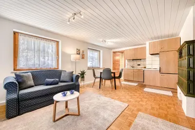 Küche/Küchenzeile in der Unterkunft Panorama Ferienhaus Zentral