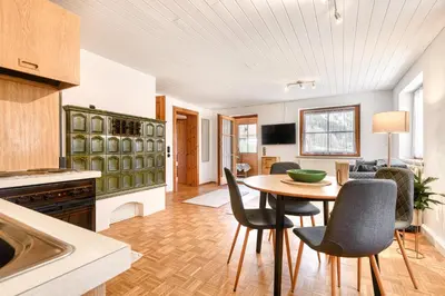 Küche/Küchenzeile in der Unterkunft Panorama Ferienhaus Zentral