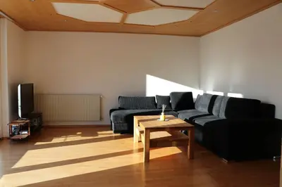 Ein Sitzbereich in der Unterkunft Andis Bünt