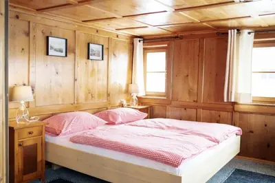 Ein Bett oder Betten in einem Zimmer der Unterkunft Sonnenhof