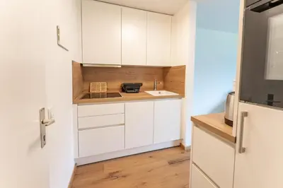 Küche/Küchenzeile in der Unterkunft Ferienwohnung Talblick