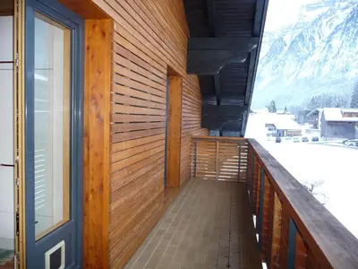 Ein allgemeiner Bergblick oder ein Berglick von der Ferienwohnung aus