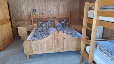 Ein Bett oder Betten in einem Zimmer der Unterkunft Ferienwohnung Berktold