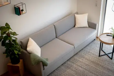 Ein Sitzbereich in der Unterkunft KopfRausch Appartements