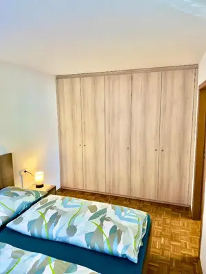 Ein Bett oder Betten in einem Zimmer der Unterkunft Boutique Appartement mit Balkon