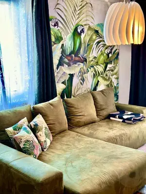 Ein Sitzbereich in der Unterkunft Boutique Appartement mit Balkon