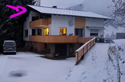 Ferienwohnung Meusburger im Winter