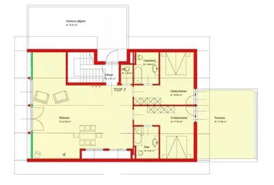 Grundriss der Unterkunft Penthouse Wöster