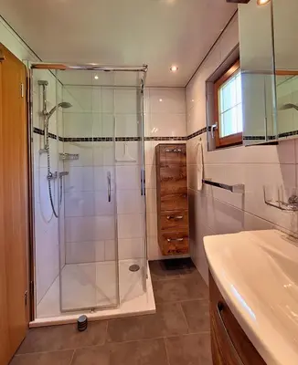 Ein Badezimmer in der Unterkunft Ferienwohnung Angelina