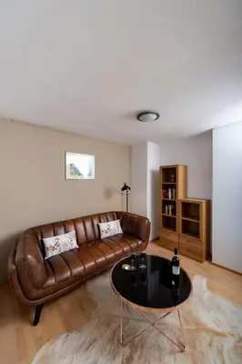 Ein Sitzbereich in der Unterkunft Ferien im Paradies - Wohnung Prima