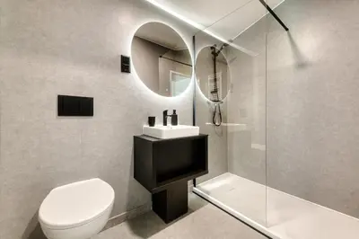 Ein Badezimmer in der Unterkunft bsundrix Tiny Homes