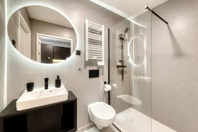 Ein Badezimmer in der Unterkunft bsundrix Tiny Homes