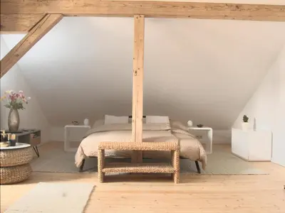 Ein Bett oder Betten in einem Zimmer der Unterkunft Apartment - Sleeps 3 - Balcony - Garden