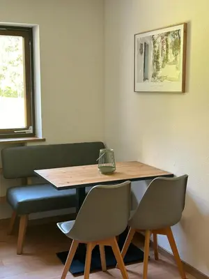 Ein Sitzbereich in der Unterkunft Vermieterle