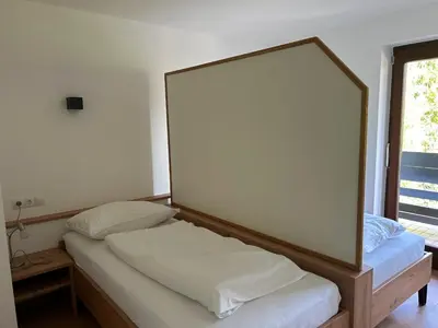Ein Bett oder Betten in einem Zimmer der Unterkunft Vermieterle
