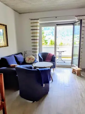 Ein Sitzbereich in der Unterkunft Haus Sonnalpin Familie Kissel