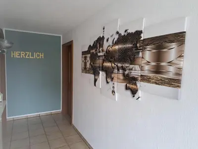 Grundriss der Unterkunft Geräumige Ferienwohnung mit eigenem Garten, Klaus
