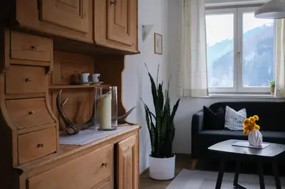 Küche/Küchenzeile in der Unterkunft Haus Hirschlitten